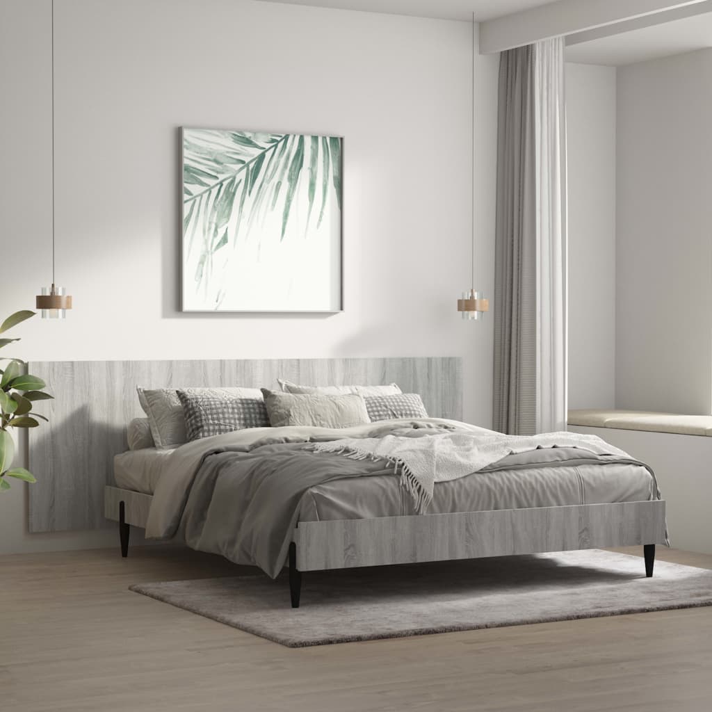 Wall Headboard | Grey Sonoma | Engineered Wood | Medium | Wall Headboard