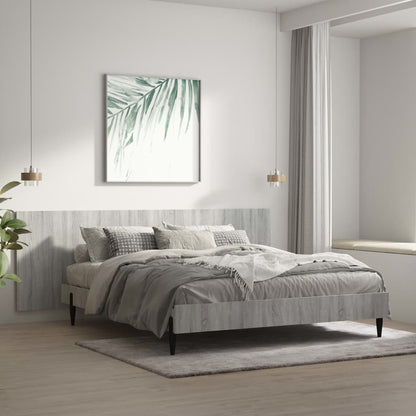 Wall Headboard | Grey Sonoma | Engineered Wood | Medium | Wall Headboard