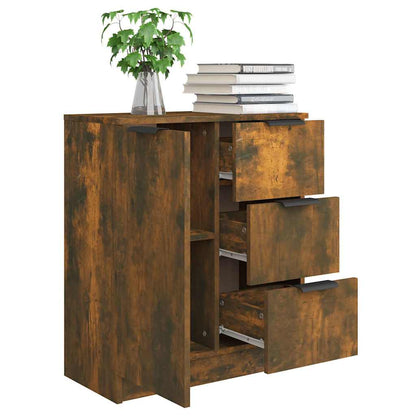 Sideboard Smoked Oak 60x30x70 cm Engineered Wood