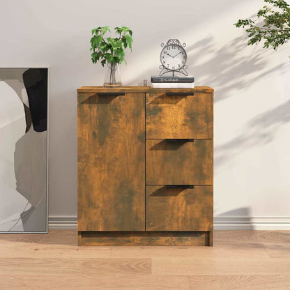 Sideboard Smoked Oak 60x30x70 cm Engineered Wood