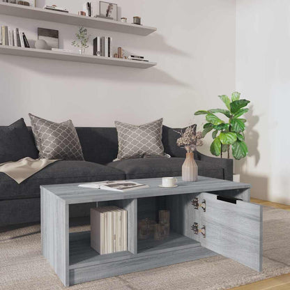 Coffee Table Grey Sonoma 102x50x36 cm Engineered Wood