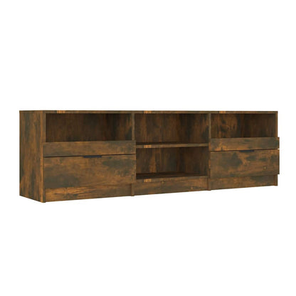 TV Cabinet Smoked Oak 150x33,5x45 cm Engineered Wood
