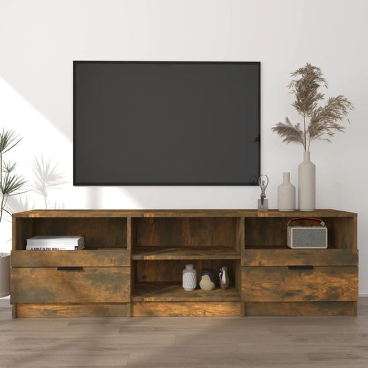 TV Cabinet | Smoked Oak | Engineered Wood | Large | TV Cabinet