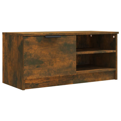 TV Cabinet Smoked Oak 80x35x36,5 cm Engineered Wood