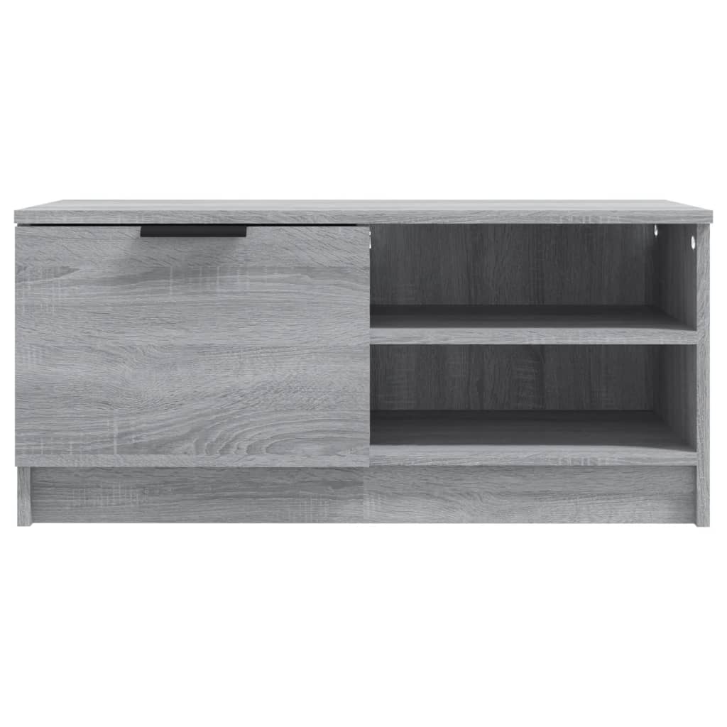 2 Piece TV Cabinet Set Grey Sonoma 80x35x36,5 cm Engineered Wood