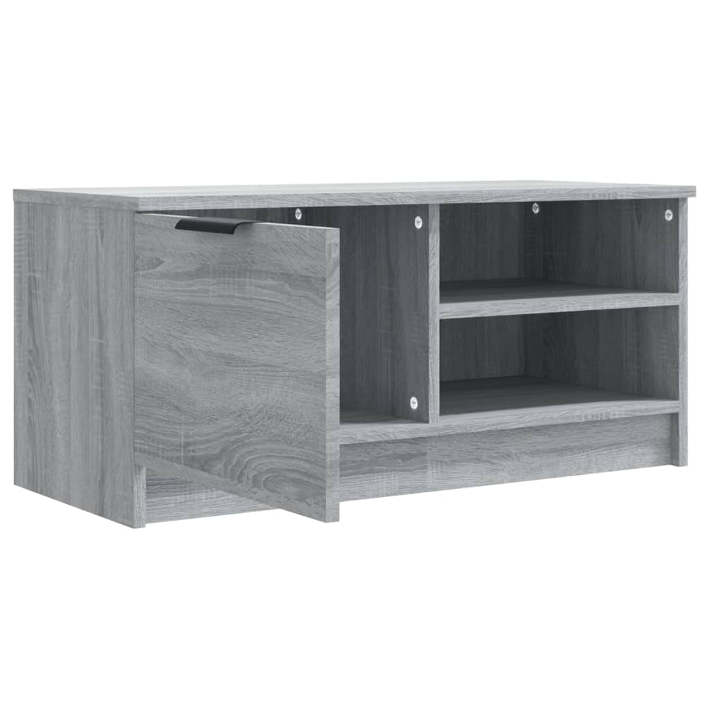 2 Piece TV Cabinet Set Grey Sonoma 80x35x36,5 cm Engineered Wood