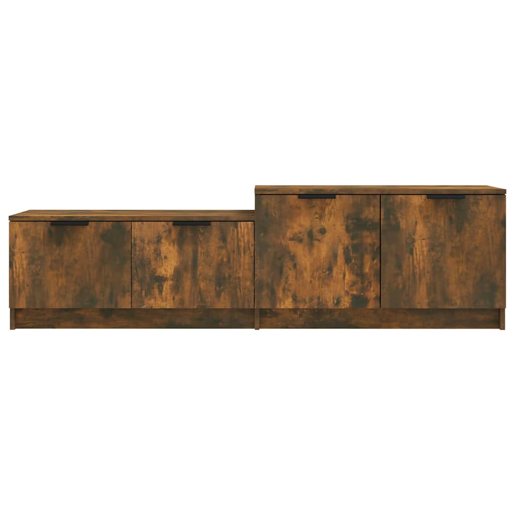 TV Cabinet Smoked Oak 158,5x36x45 cm Engineered Wood
