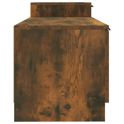TV Cabinet Smoked Oak 158,5x36x45 cm Engineered Wood