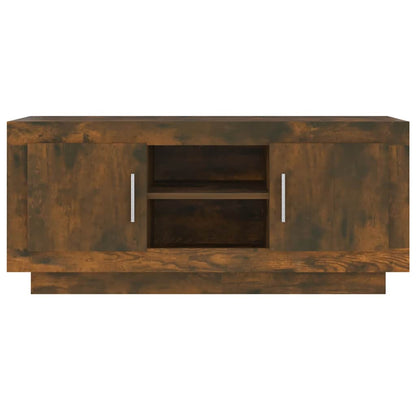 TV Cabinet Smoked Oak 102x35x45 cm Engineered Wood