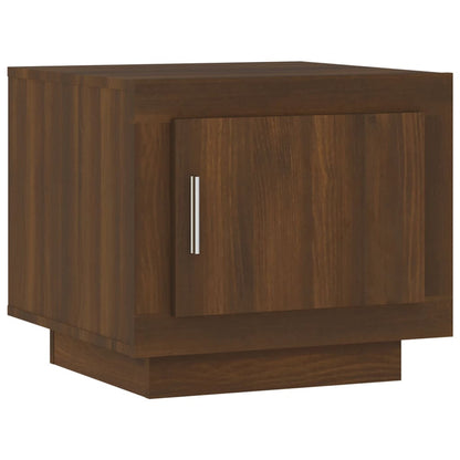 Coffee Table Brown Oak 51x50x45 cm Engineered Wood