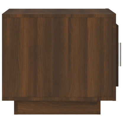 Coffee Table Brown Oak 51x50x45 cm Engineered Wood
