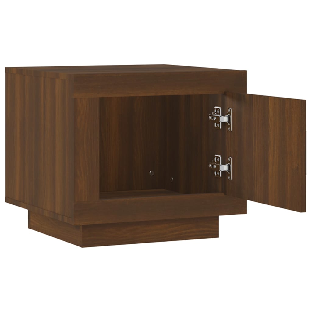 Coffee Table Brown Oak 51x50x45 cm Engineered Wood