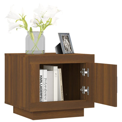 Coffee Table Brown Oak 51x50x45 cm Engineered Wood