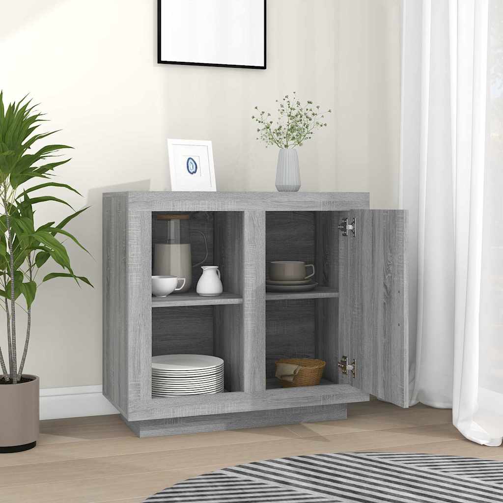 817238 vidaXL Sideboard Grey Sonoma 80x40x75 cm