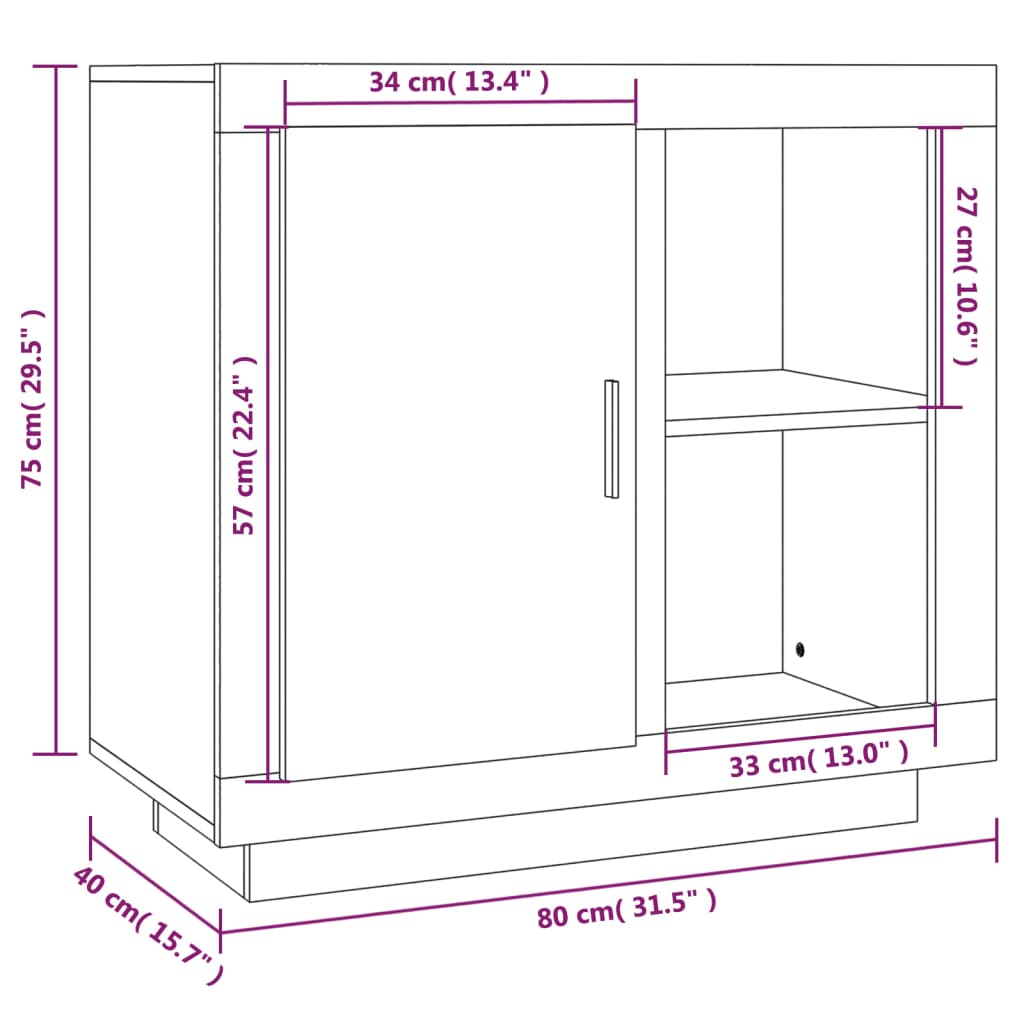 Sideboard Grey Sonoma