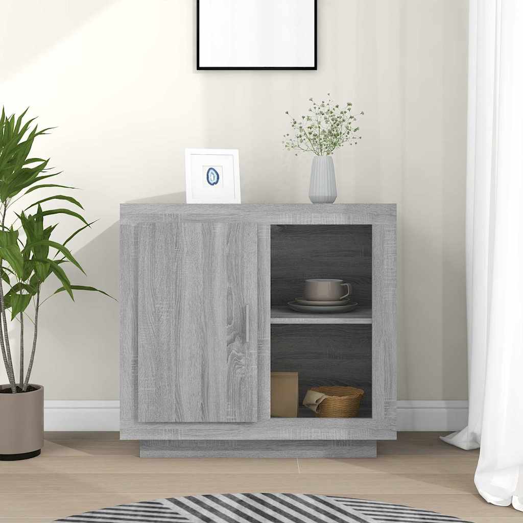 817238 vidaXL Sideboard Grey Sonoma 80x40x75 cm