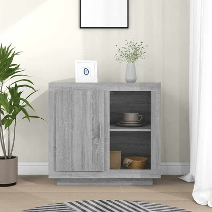 817238 vidaXL Sideboard Grey Sonoma 80x40x75 cm