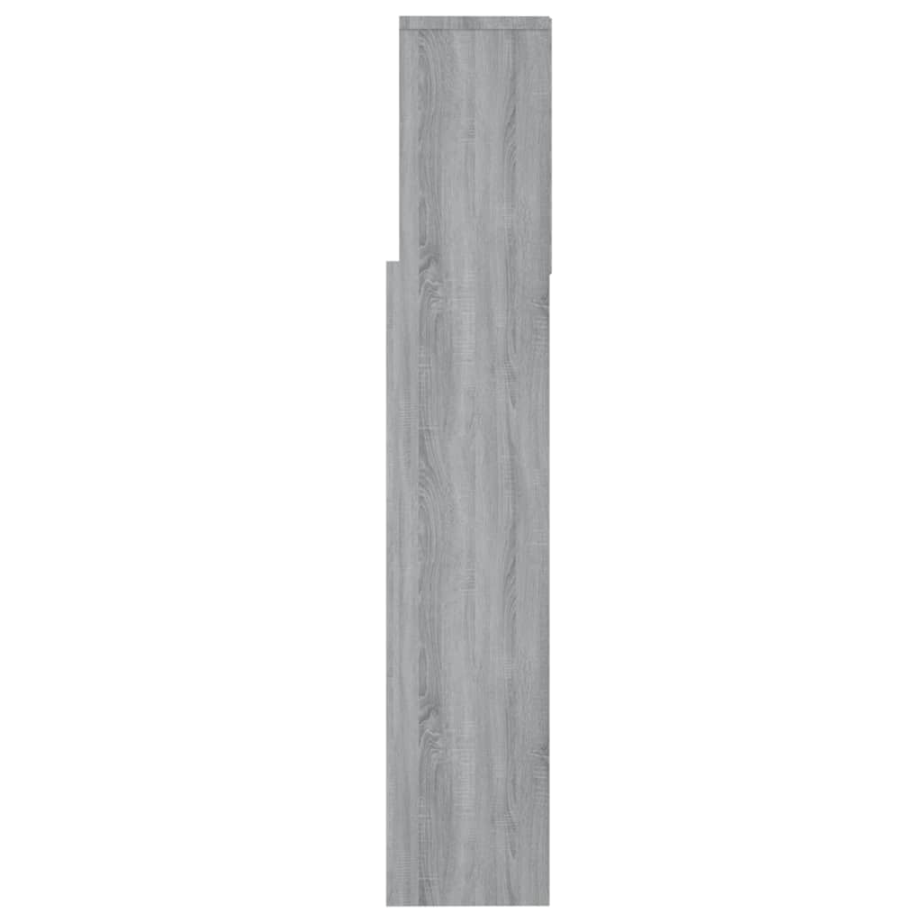 Headboard Cabinet Grey Sonoma 160x19x103.5 cm