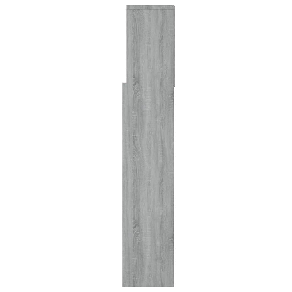 817253 vidaXL Headboard Cabinet Grey Sonoma 160x19x103,5 cm