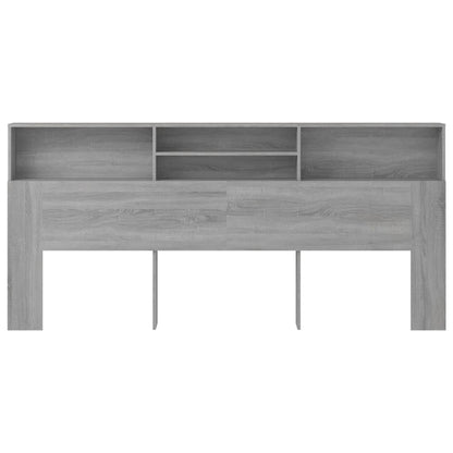 Headboard Cabinet Grey Sonoma 220x19x103.5 cm