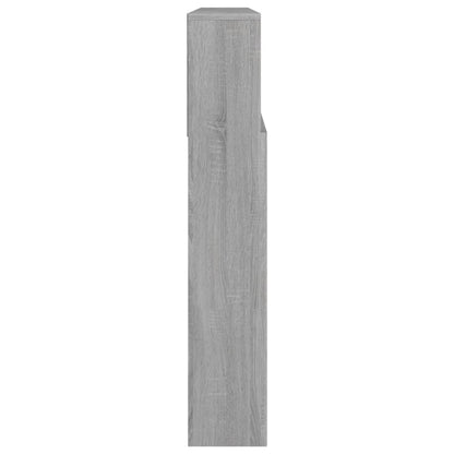 Headboard Cabinet Grey Sonoma 220x19x103.5 cm