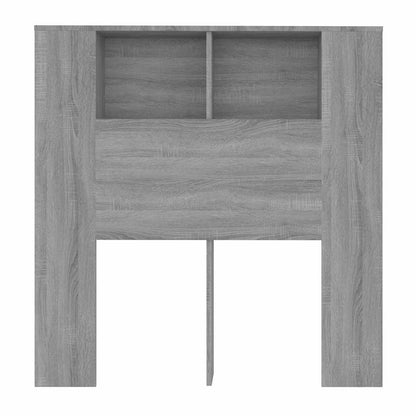 817265 vidaXL Headboard Cabinet Grey Sonoma 100x18,5x102,5 cm