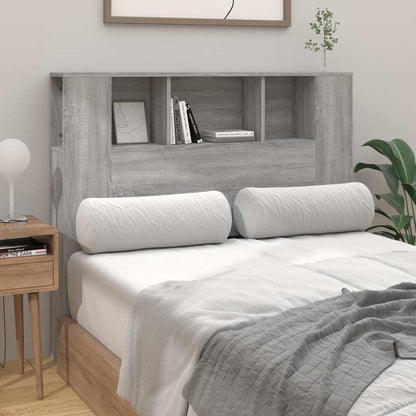 817268 vidaXL Headboard Cabinet Grey Sonoma 120x18,5x102,5 cm