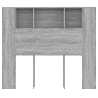 817268 vidaXL Headboard Cabinet Grey Sonoma 120x18,5x102,5 cm