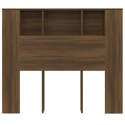 817269 vidaXL Headboard Cabinet Brown Oak 120x18,5x102,5 cm