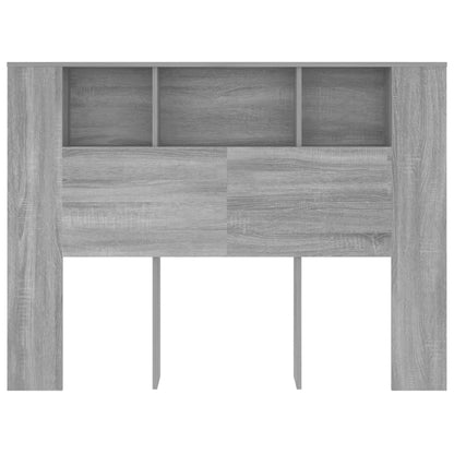Headboard Cabinet Grey Sonoma 140x18.5x104.5 cm