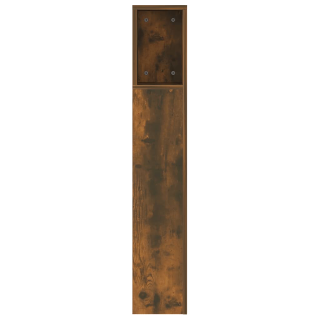Headboard Cabinet | Smoked Oak | Engineered Wood | 160x18.5x104.5 cm