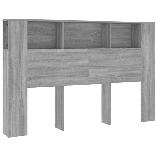 Headboard Cabinet Grey Sonoma 160x18,5x104,5 cm