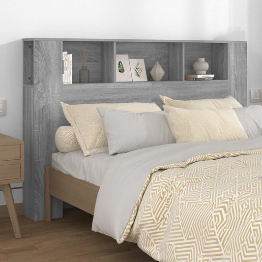 Headboard Cabinet Grey Sonoma 160x18,5x104,5 cm