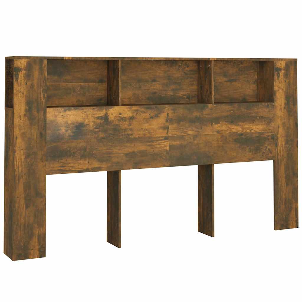 Headboard Cabinet Smoked Oak 180x18,5x104,5 cm