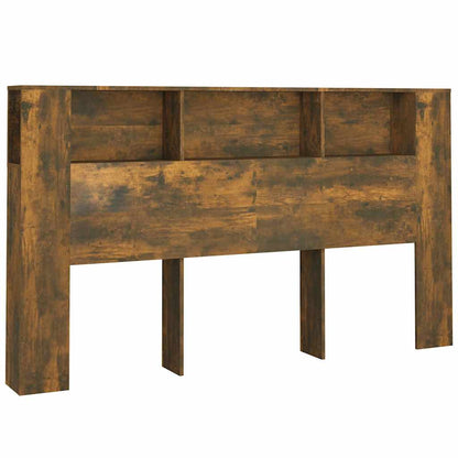 Headboard Cabinet Smoked Oak 180x18,5x104,5 cm