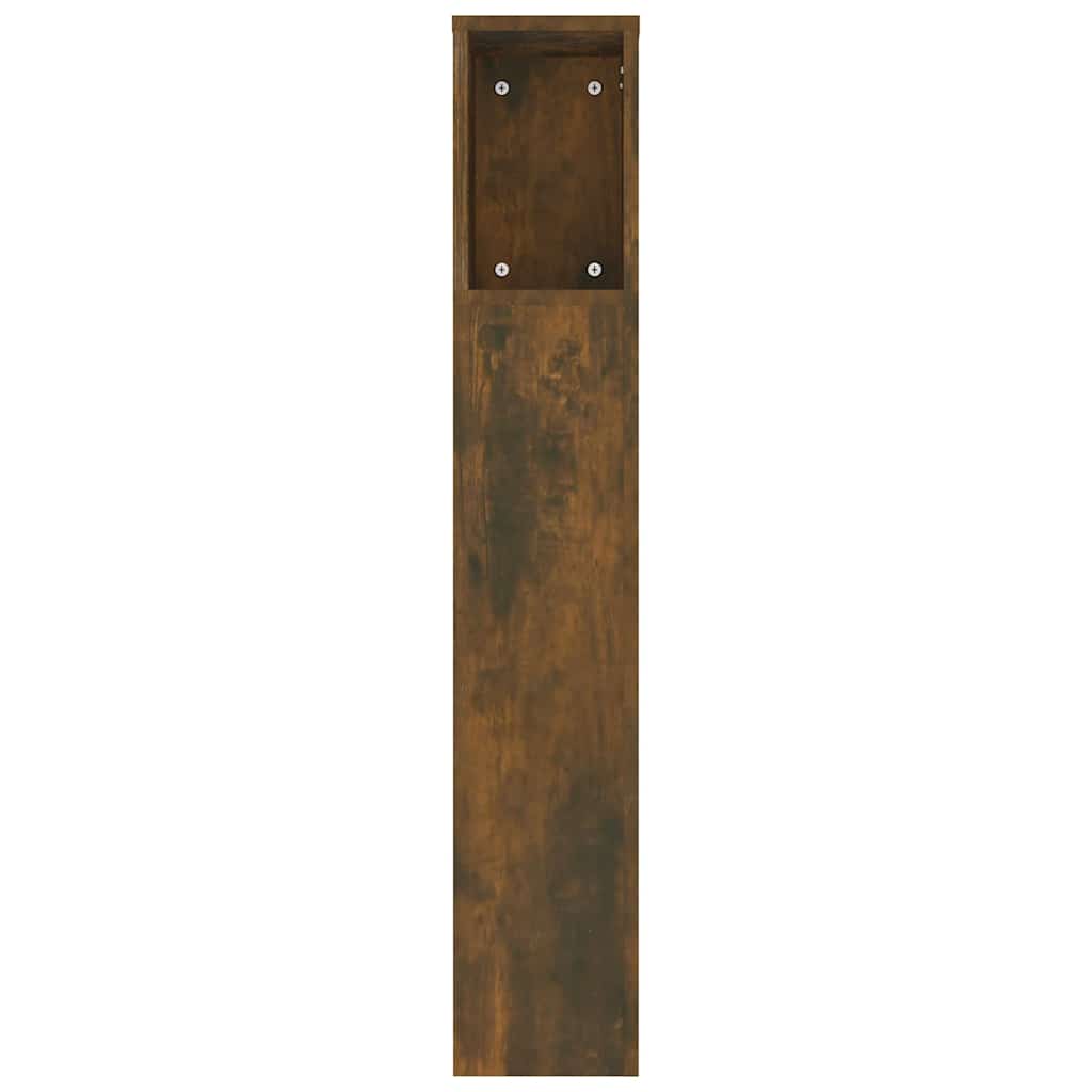 Headboard Cabinet Smoked Oak 180x18,5x104,5 cm