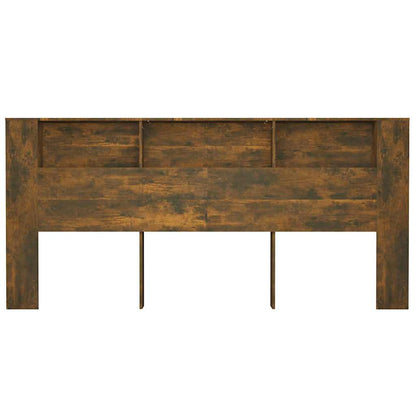 Headboard Cabinet Smoked Oak 220x18,5x104,5 cm