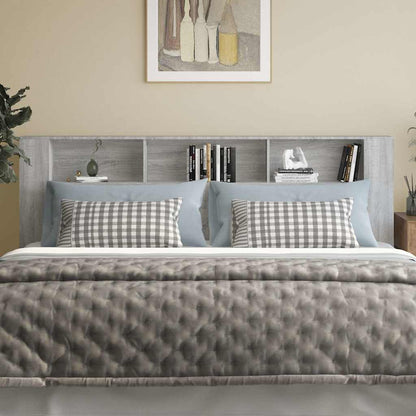 Headboard Cabinet Grey Sonoma 220x18,5x104,5 cm