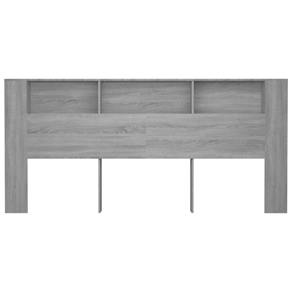 Headboard Cabinet Grey Sonoma 220x18,5x104,5 cm