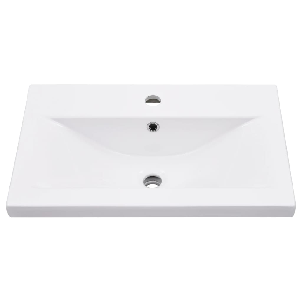 Bathroom Washbasin Frame with Built-in Basin Black Iron