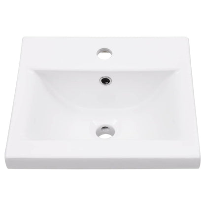 Bathroom Washbasin Frame with Built-in Basin Black Iron