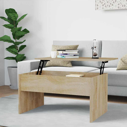 Coffee Table Sonoma Oak 80x50,5x41,5 cm Engineered Wood