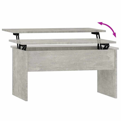 Coffee Table Concrete Grey 80x50,5x41,5 cm Engineered Wood