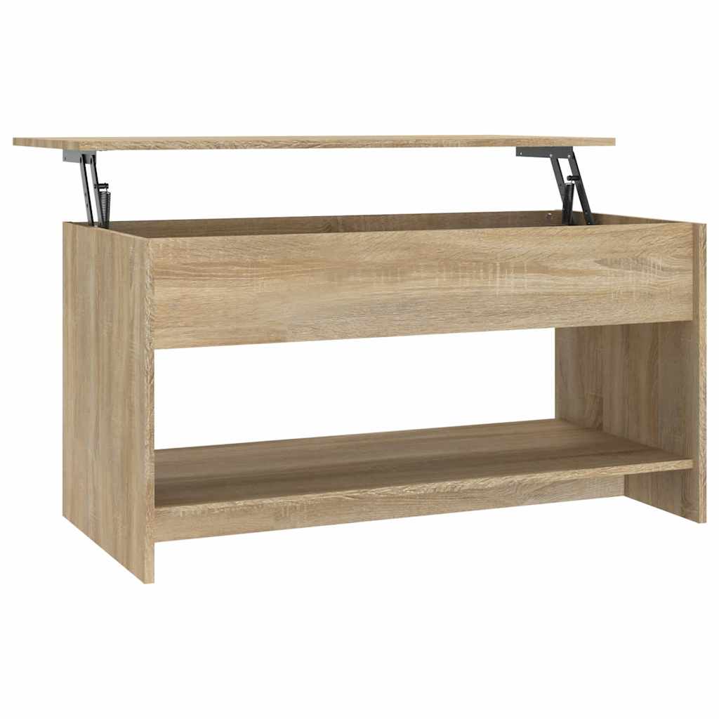 Coffee Table Sonoma Oak 102x50x52,5 cm Engineered Wood