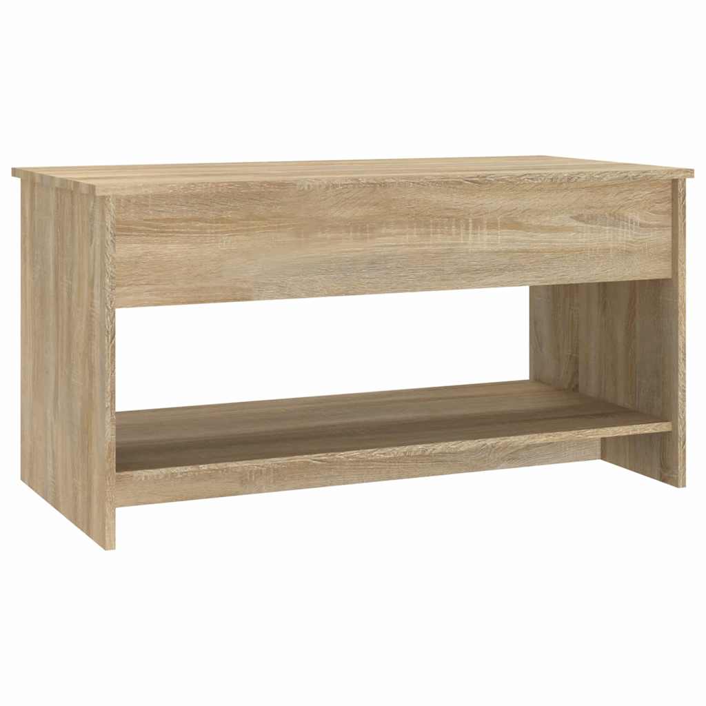 Coffee Table Sonoma Oak 102x50x52,5 cm Engineered Wood