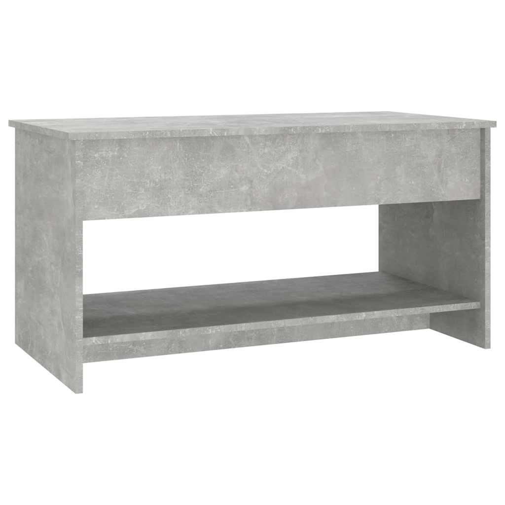 Coffee Table Concrete Grey 102x50x52.5 cm Engineered Wood