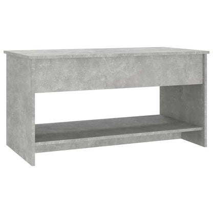 Coffee Table Concrete Grey 102x50x52.5 cm Engineered Wood