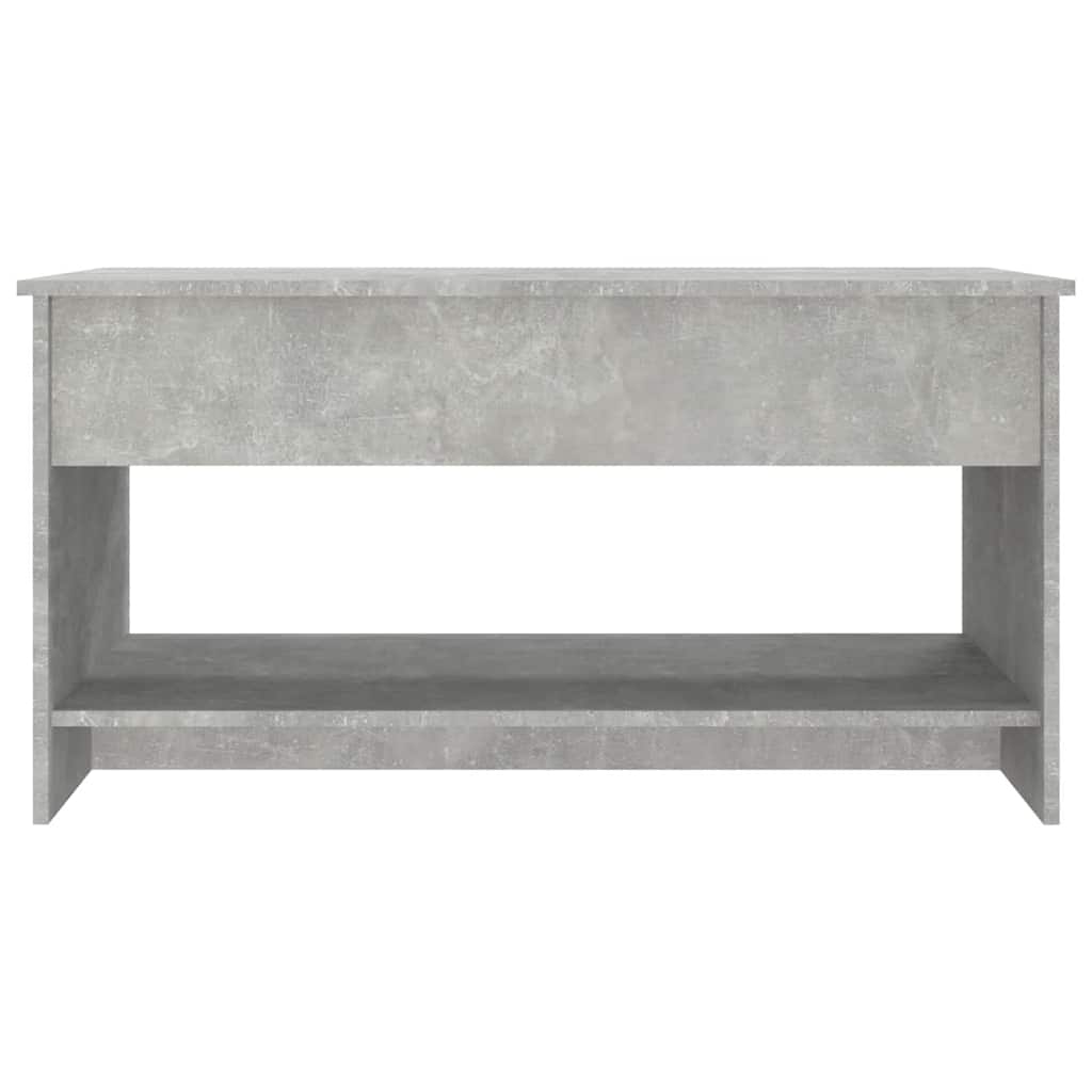 Coffee Table Concrete Grey 102x50x52.5 cm Engineered Wood