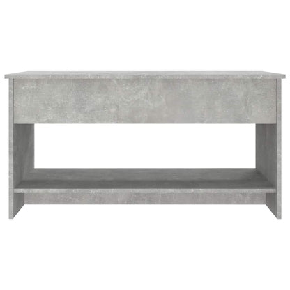 Coffee Table Concrete Grey 102x50x52.5 cm Engineered Wood
