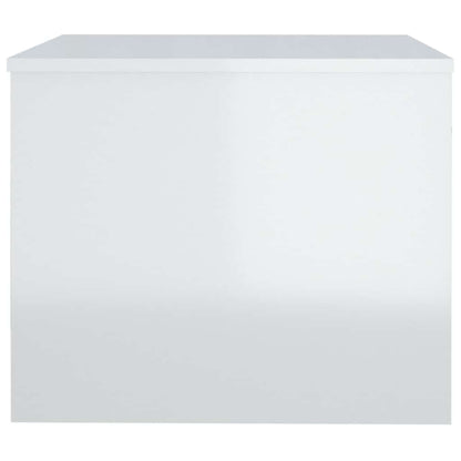 Coffee Table High Gloss White 80x50x40 cm Engineered Wood